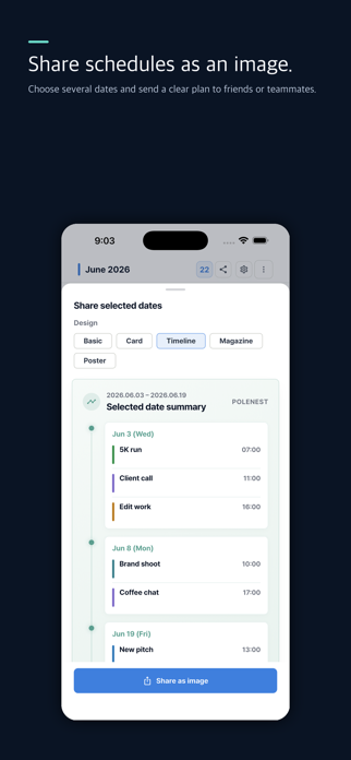 Polenest: Multi-Select Planner Screenshot 5 of 8