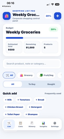 Shopping-List PRO Screenshot 1 of 8