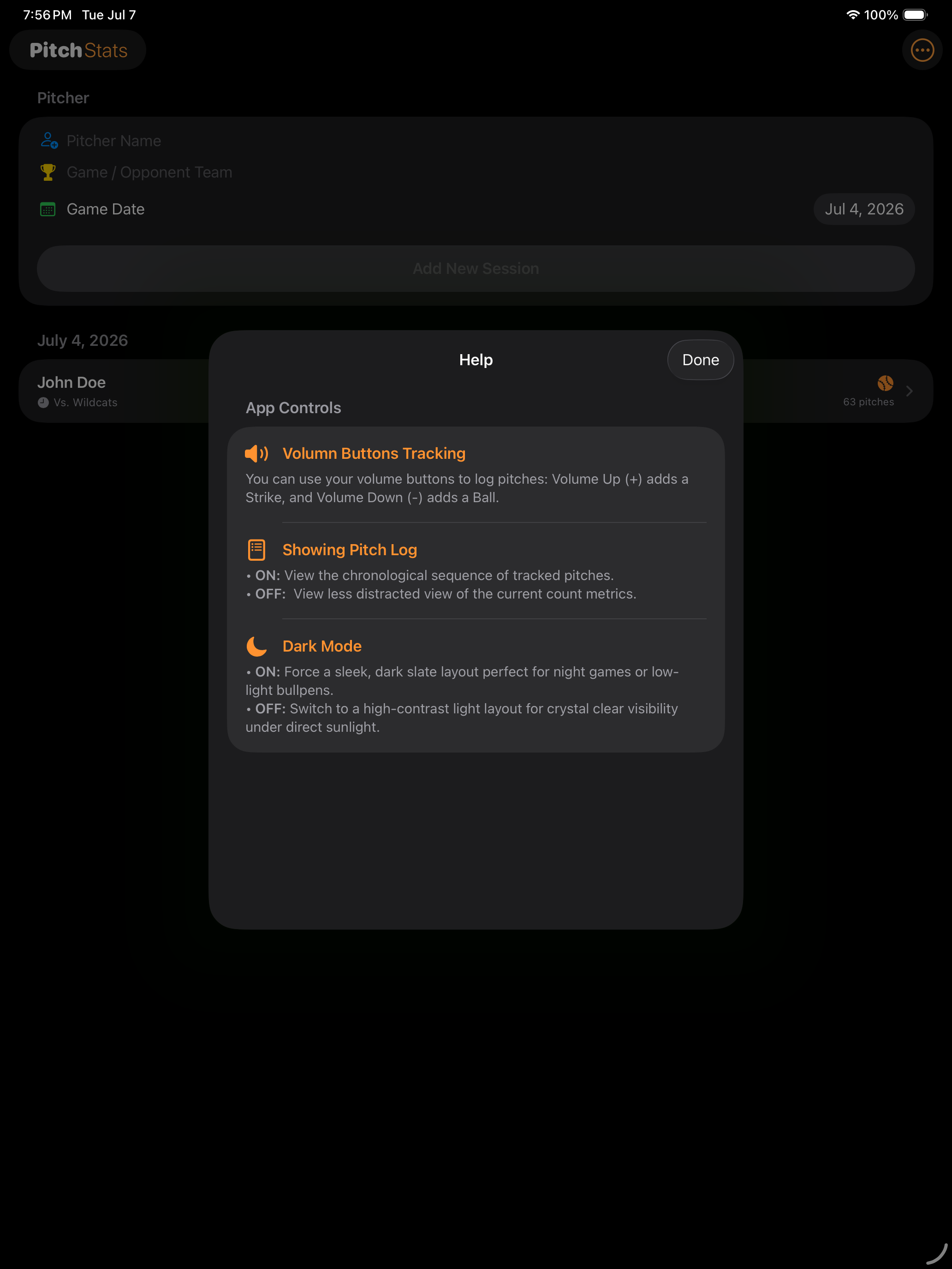 PitchStats - Pitching Tracker screenshot 11