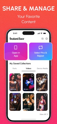 InstantSave: Story Reel Video iPhone screenshot