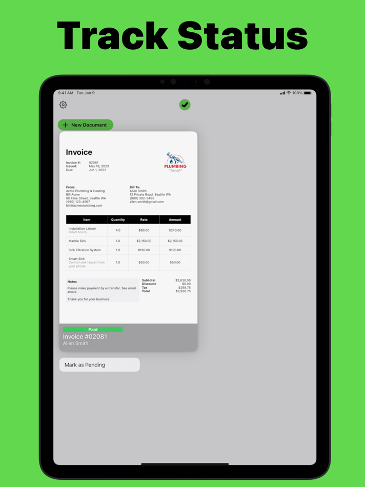 #4. Invoice Forms — Receipt Maker (iOS) 由: Saturday Technologies, Inc