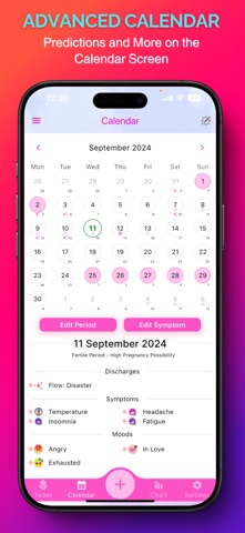 Daily Period & Cycle Tracker Screenshot 2 of 8