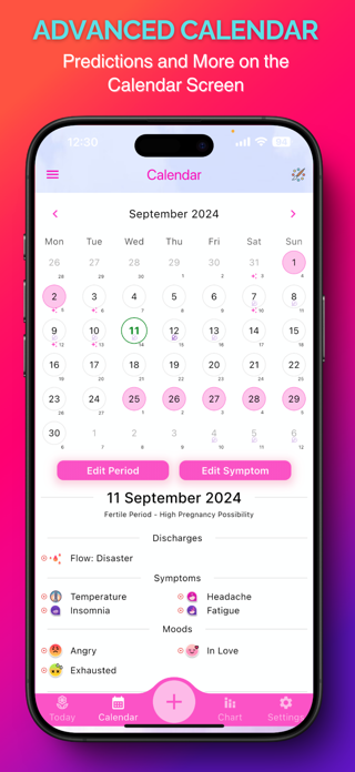 Daily Period & Cycle Tracker Screenshot 2 of 8