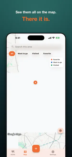 Foodie Map - Restaurant Diary screenshot 1