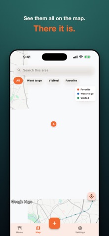 Foodie Map - Restaurant Diary Screenshot 1 of 8