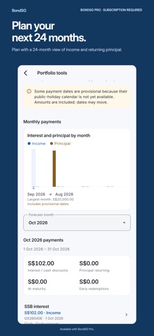 BondSG: SSB & T-Bill Tracker Screenshot 4 of 5