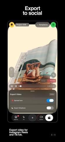 THR3EZY: 3D Video Reels Maker Screenshot 9 of 10