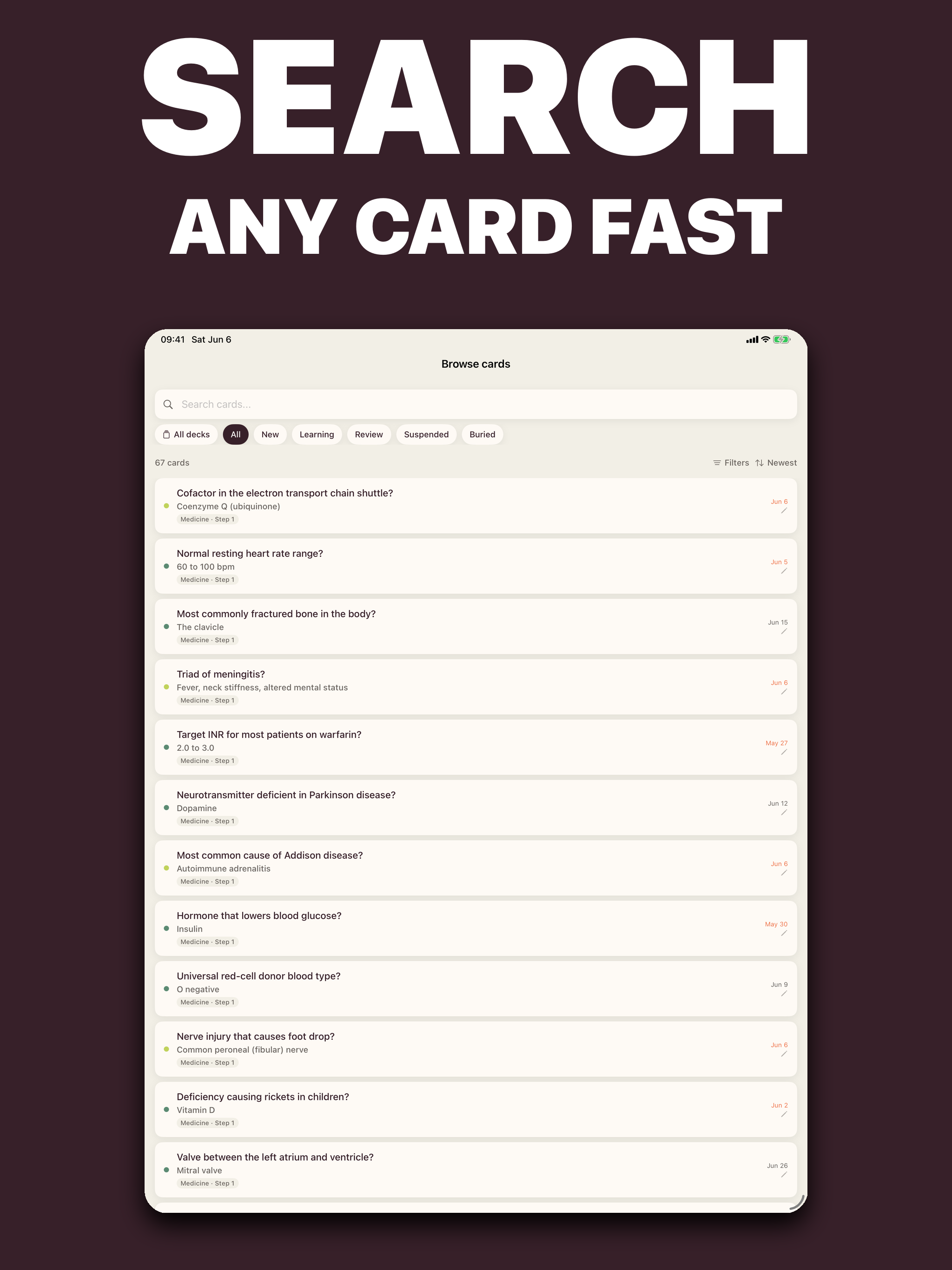 Pith: Study Flashcards