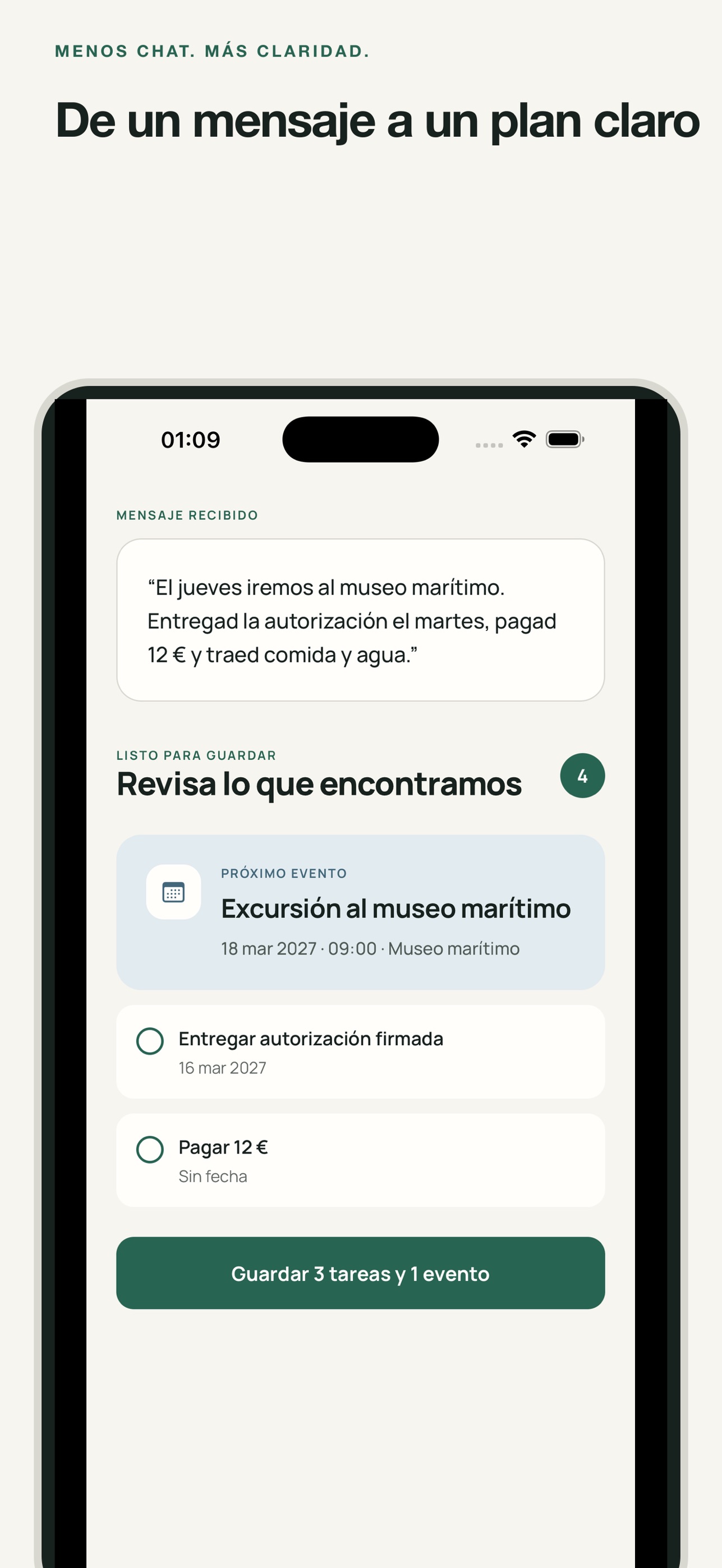 Screenshot 1 of Faminder: Agenda familiar