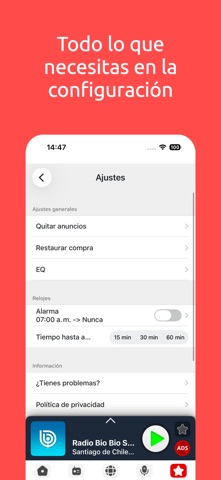 Radios de Chile: Radio FM y AM iPhone screenshot