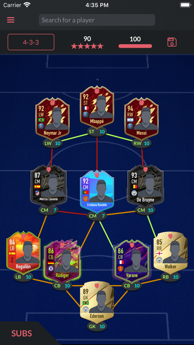 FUT Mind 25 - Players database Screenshot