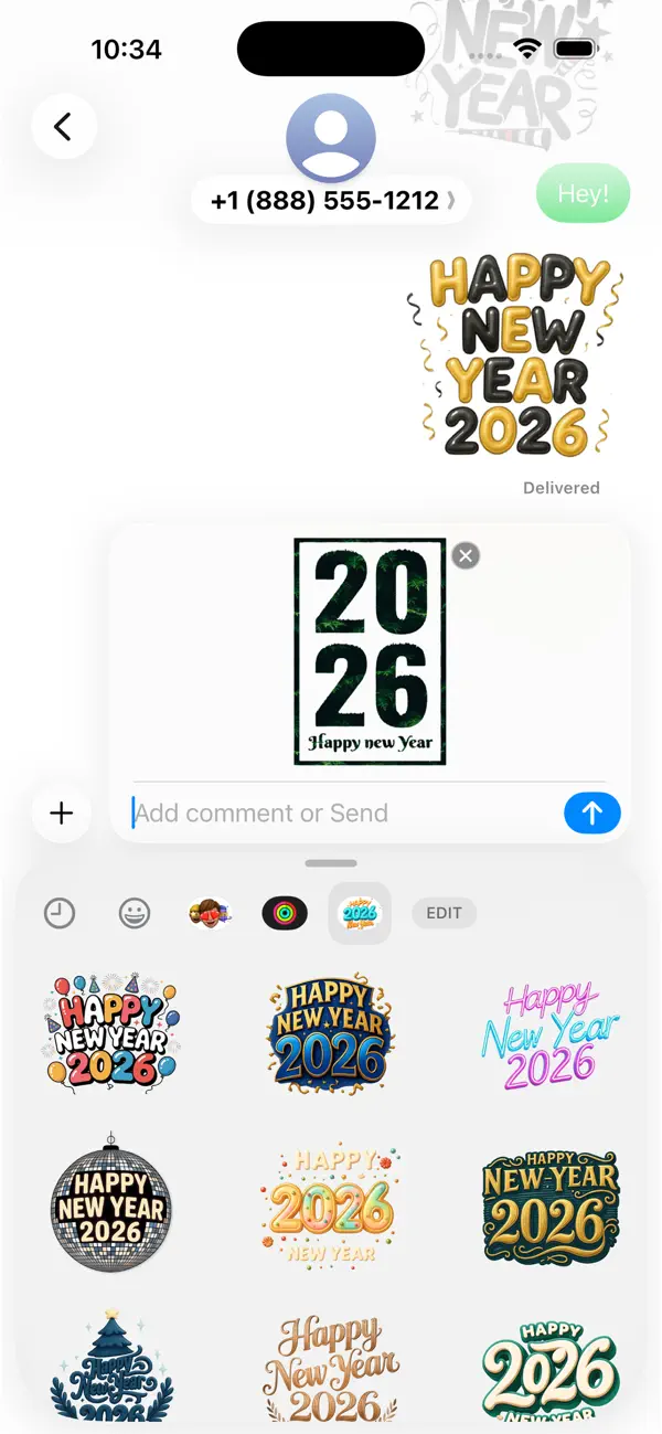 Screenshot #2 pour 2026 Celebration Stickers