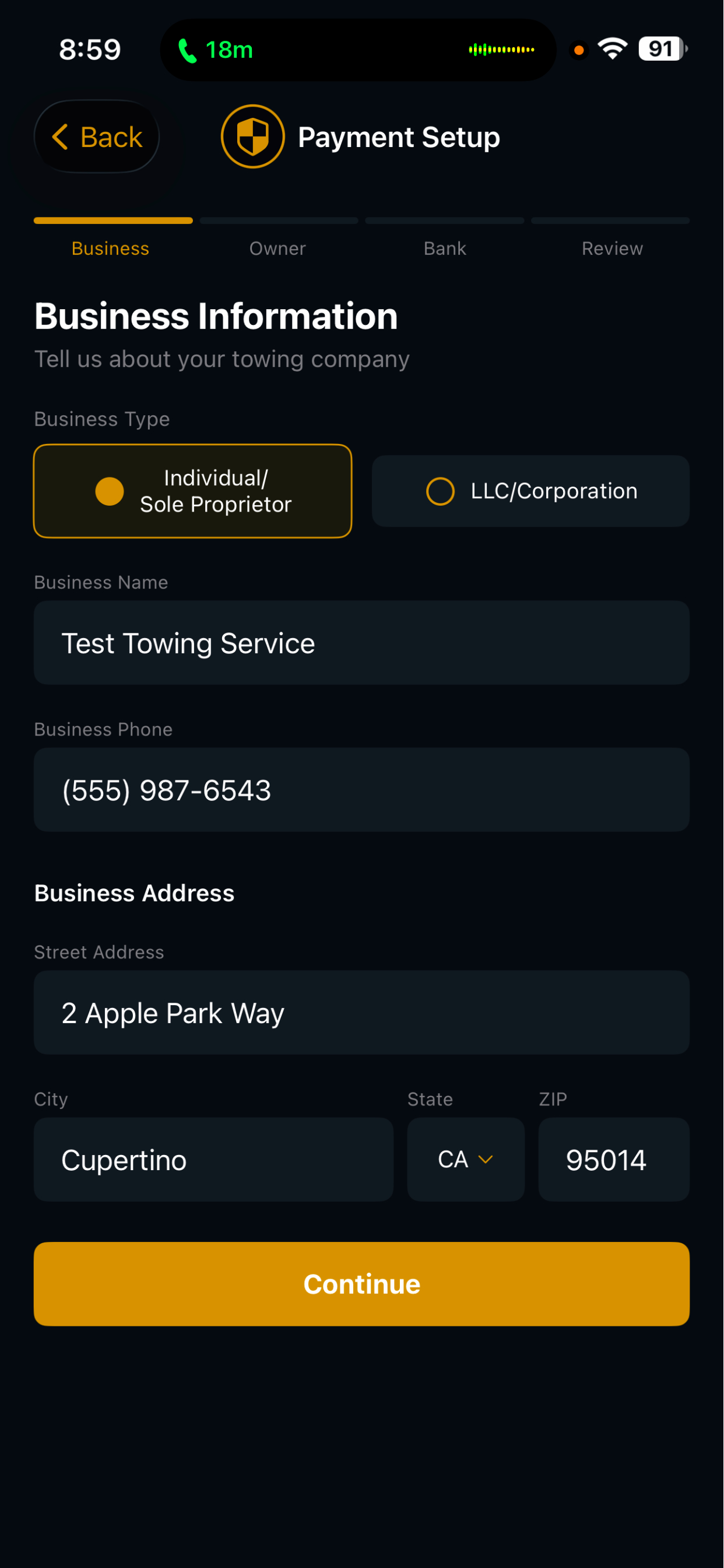Towfi Provider Portal