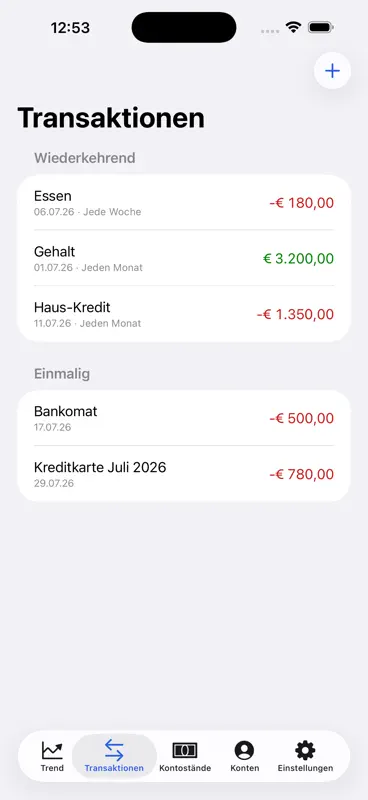 Money Forecast: Finanz Planung screenshot 4 of 10