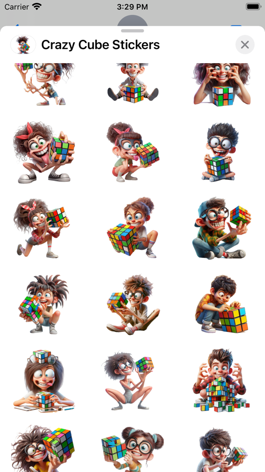 #2. Crazy Cube Stickers (iOS) Podle: Paul Scott