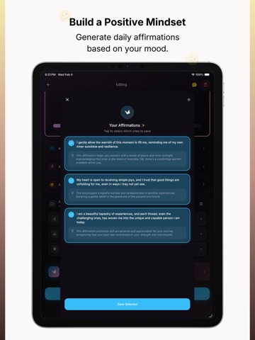 Better Tomorrow: Mood Journal iPad screenshot