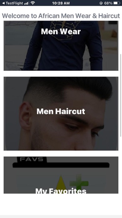 African Men Wear & Haircut Screenshot