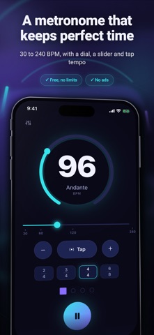 Metronome, Guitar & Wind Tuner iPhone screenshot