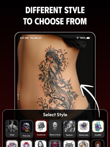 Tattoo Design : Tattoo AI iPad screenshot