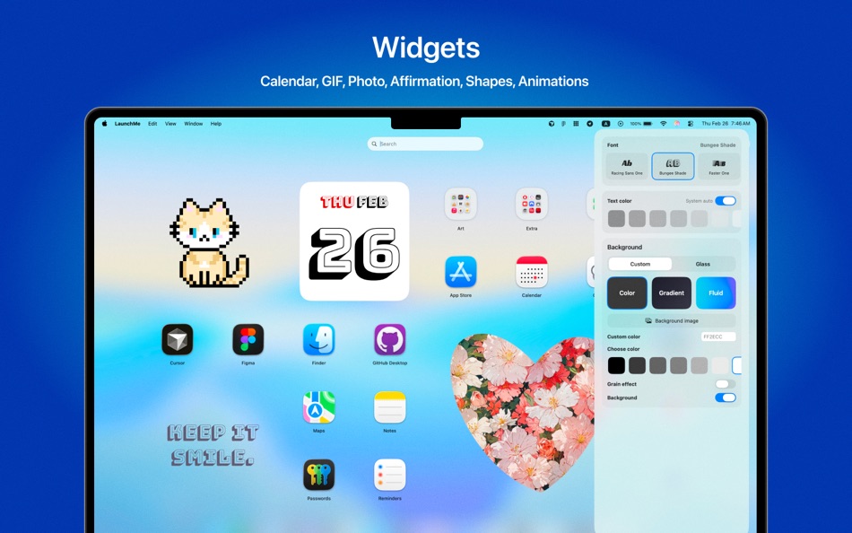 #3. LaunchMe - App Launchpad (macOS) โดย: Mariia Bebris