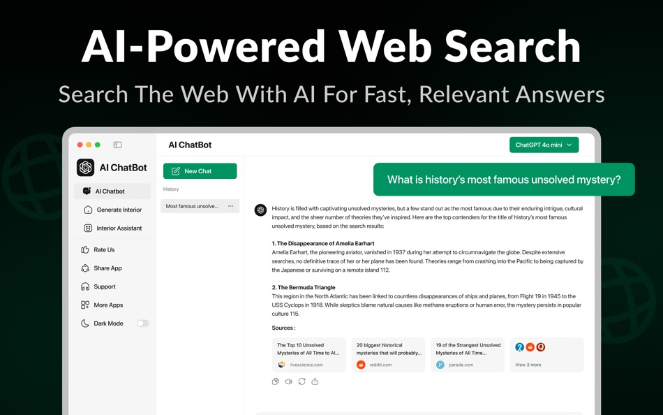 #4. AI Chatbot : Chat AI Assistant (macOS) 来自: Hunain Tariq