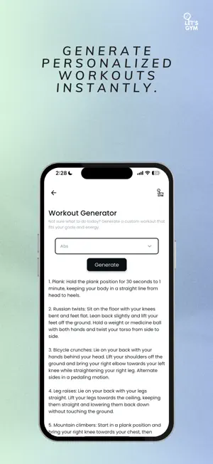 Let's Gym screenshot 2