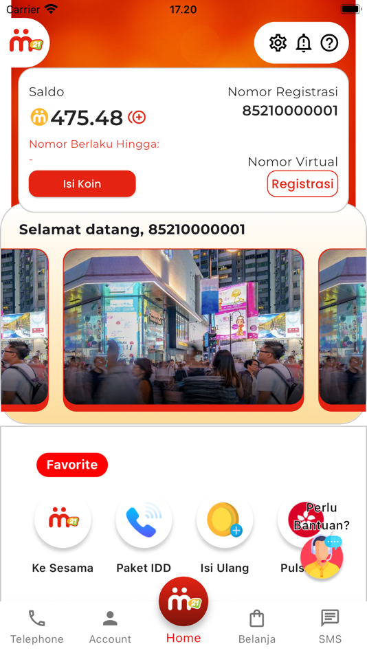 #1. M21 (iOS) 由: Telin