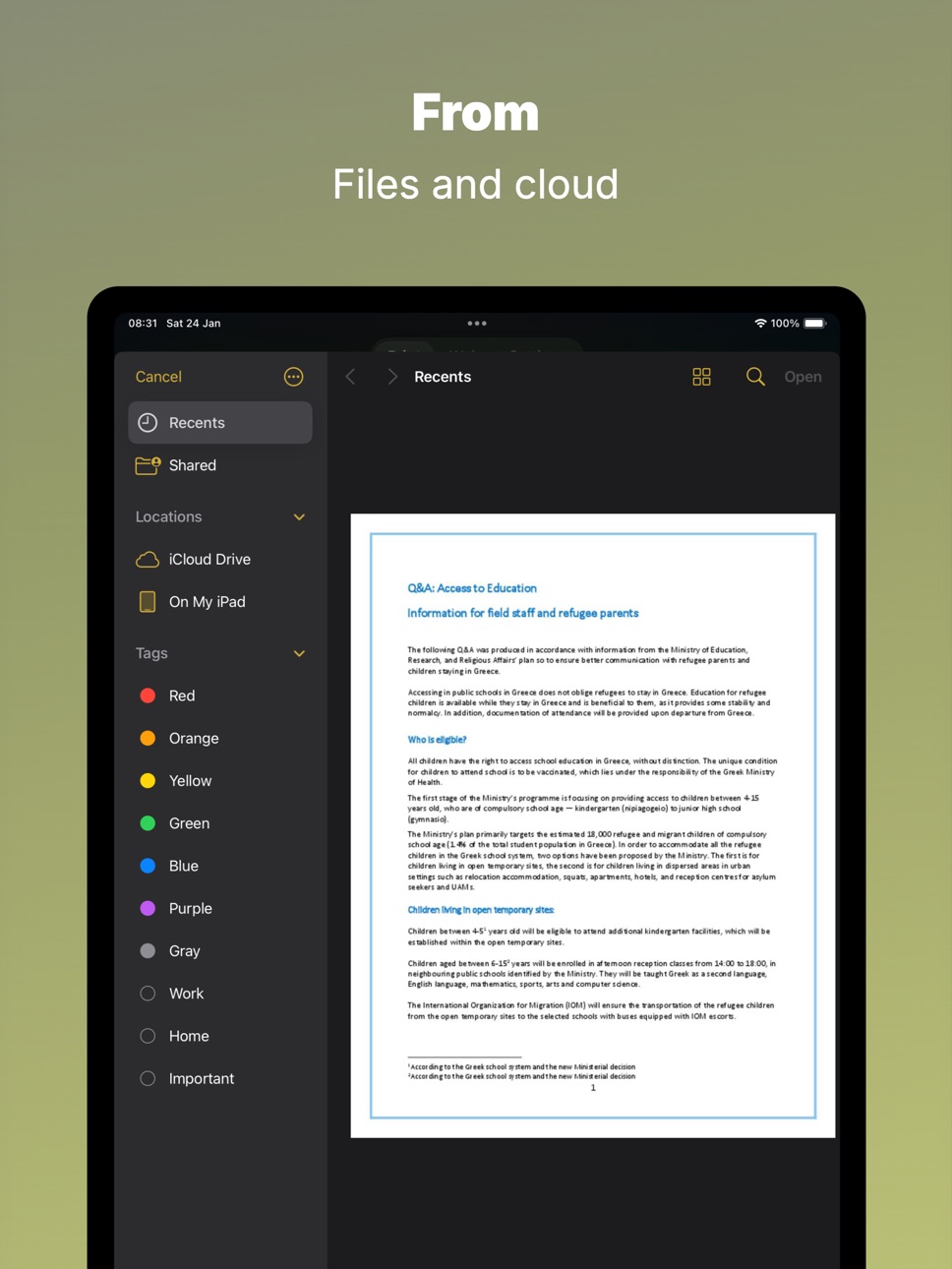 iPad screenshot