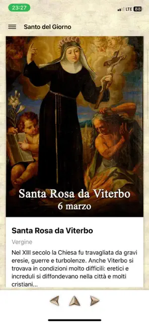 Santo del Giorno App iPhone screenshot 1