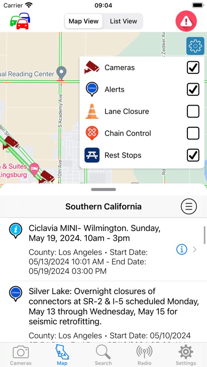 Live Traffic Cameras in CA