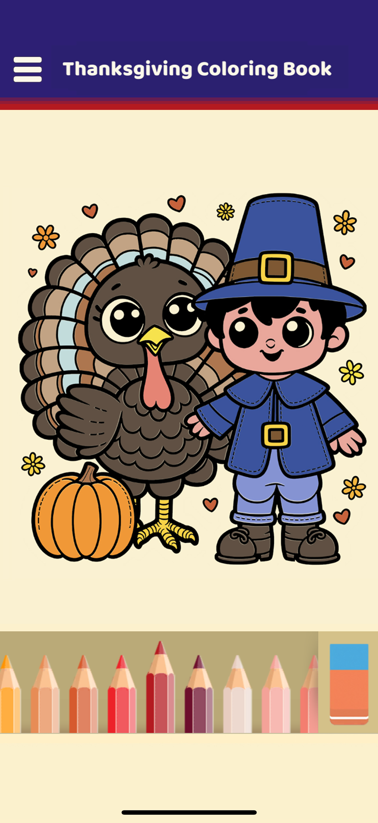 Thanksgiving Coloring Book screenshot 5