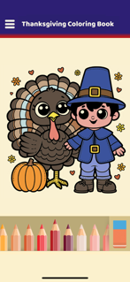 Thanksgiving Coloring Book screenshot 5