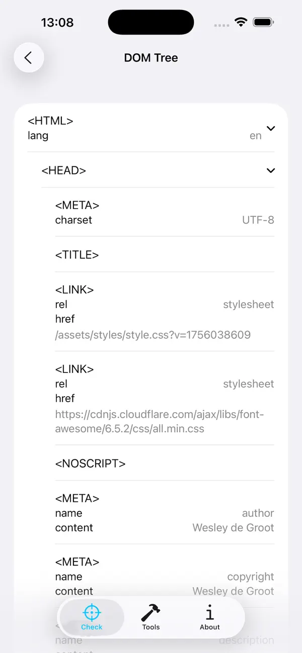 #5. iWebTools 2 (iOS) Oleh: Wesley de Groot