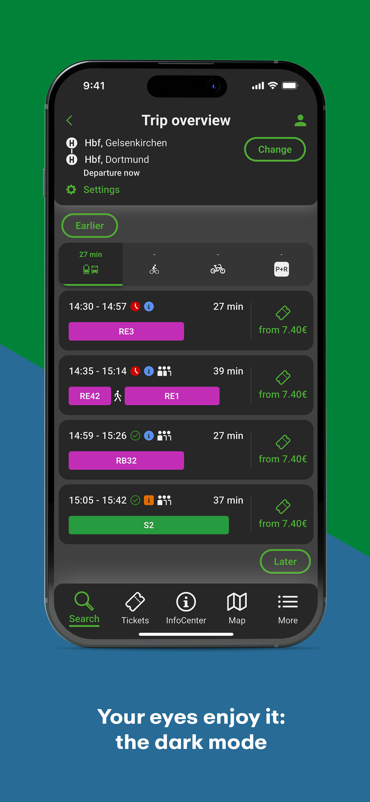 HCR App - Fahrplan Herne