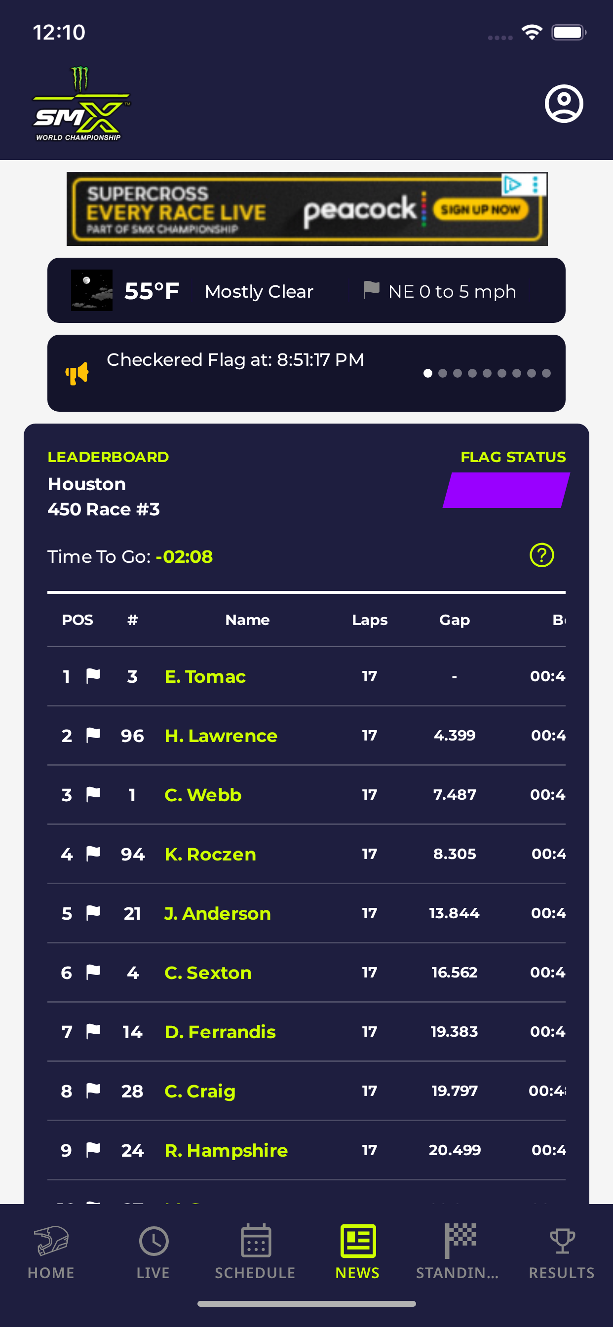 SMX Live Timing and Scoring