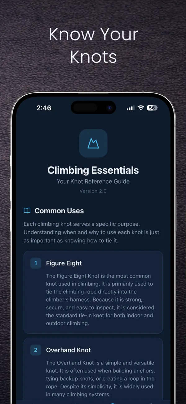#5. Climbing Essentials - Knots (iOS) Ved: Austin Michie