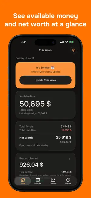 Weekly Finances screenshot 1