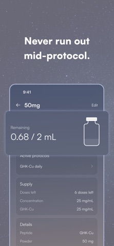Peptide Tracker Log & Reminder Screenshot 7 of 8
