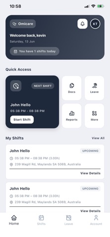 Omnicare Systems iPhone screenshot