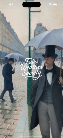 Fair Weather Society iPhone screenshot