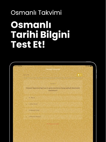 Osmanlı Takvimi - Hicri Takvim iPad screenshot