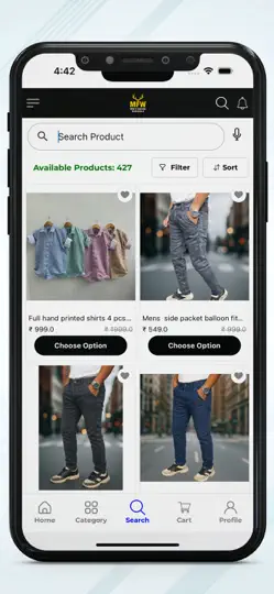 Capture d'écran de Mens Fashion Wholesale sur iPhone 5