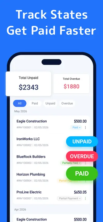 Invoice Maker App -InvoiceBaseのスクリーンショット（6/8）