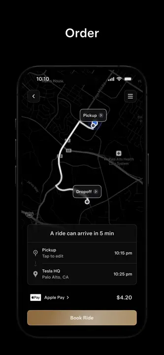 Tesla Robotaxiのスクリーンショット（1/4）
