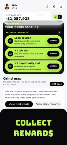 Broke to Boss: Idle Tycoon iPhone screenshot