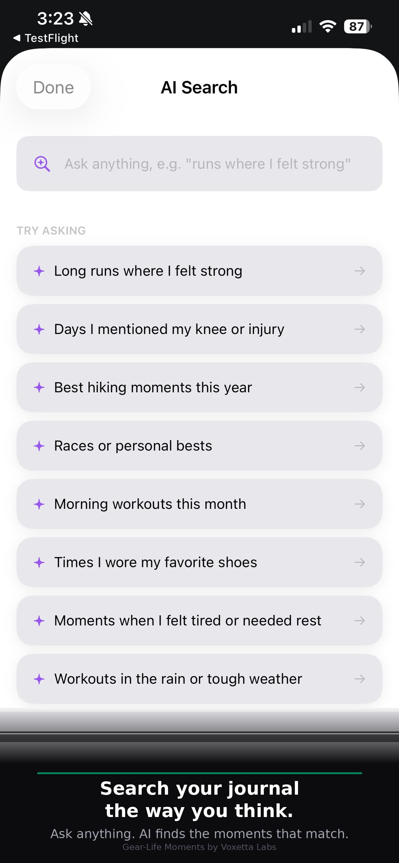 Moments: Fitness Journal screenshot 5