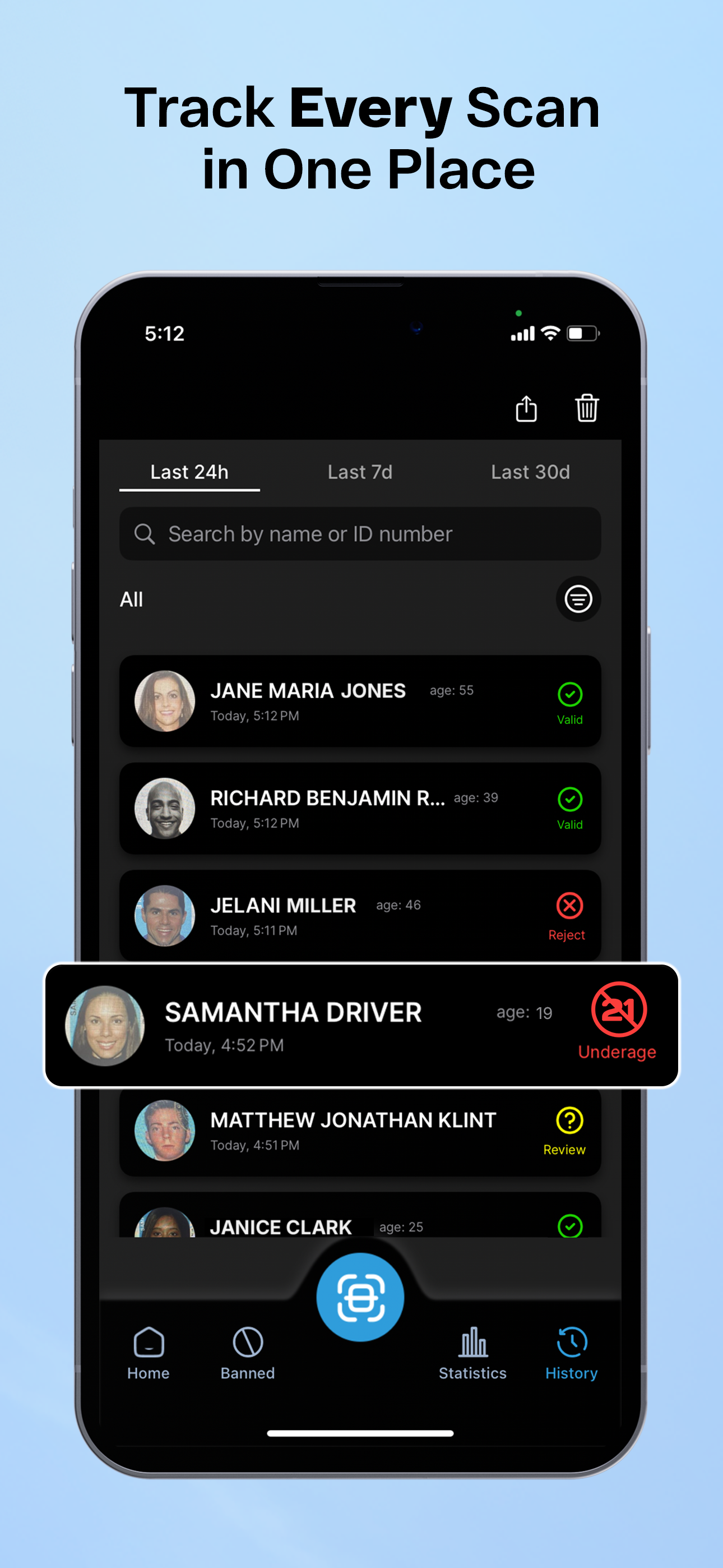ID Scanner for Bar & Club