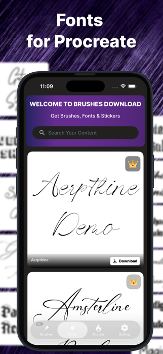 Fonts : Brushes for Procreate Screenshot 3 of 7