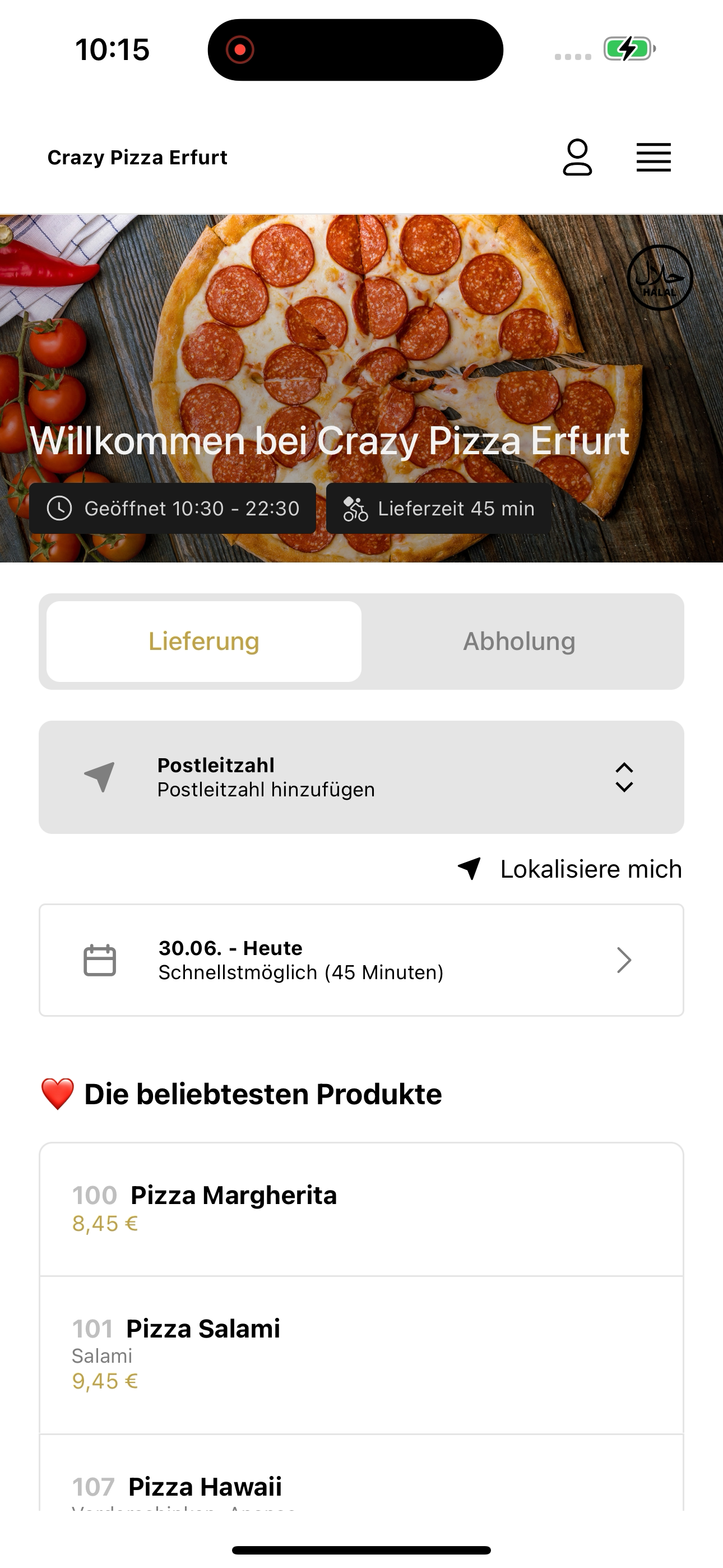 Crazy Pizza Erfurt screenshot 3