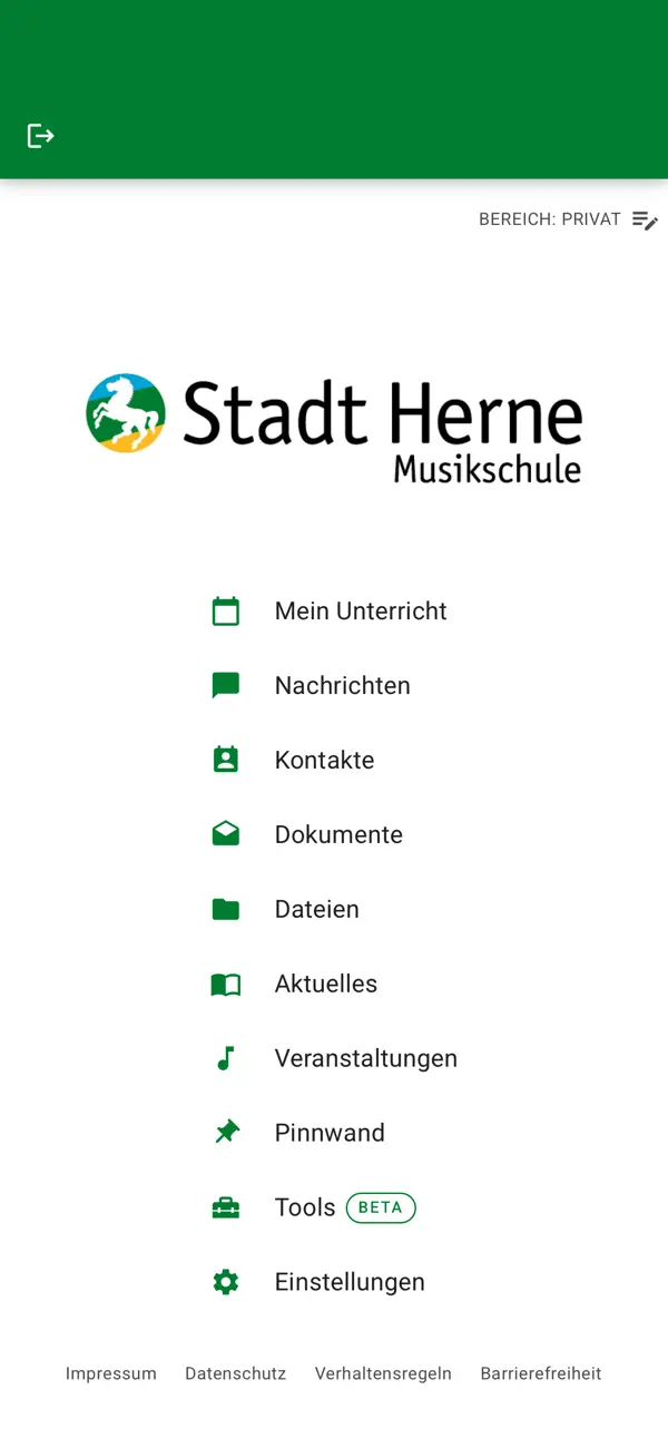 Screenshot #1 pour Musikschule Herne